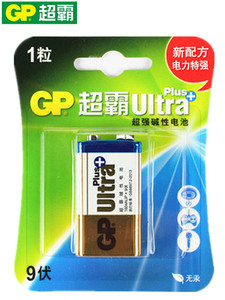 GP超霸 9V碱性一次性电池 麦克风电池 万用表电池