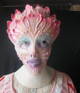 万圣节化妆美女面具舞会生日派对乳胶头套假面舞会表演全脸道具