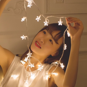led小串灯彩灯闪灯装饰卧室星星灯 小清新自拍韩风宿舍文艺浪漫
