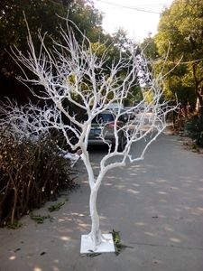 天津仿真白色树枝 造型树 干树 枝枯树 假树 枝 道具桃花树杆假树
