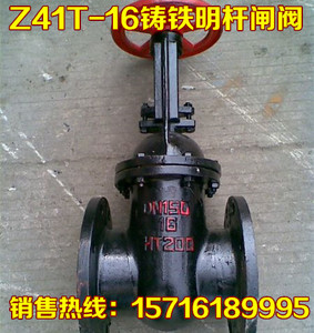 Z41T-16/10明杆法兰闸阀 铸铁铜芯闸板阀DN40 65 80 100 150 200