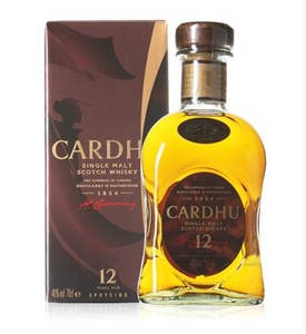洋酒 黑石卡杜12年单一麦芽苏格兰威士忌 家豪12年 Cardhu