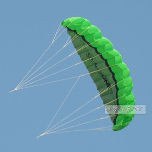 潍坊外贸出口运动双线伞特技软体竞技风筝套餐凯夫拉易学特价包邮