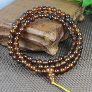 天然血丝海乌龟壳手串手工磨山龟壳乌龟壳龟甲108颗佛珠手链 豹纹