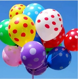 彩色圆大点点气球影楼拍摄道具气球儿童外景摄影道具宴会气球10个