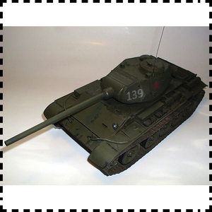 苏联T-44中型坦克 纸模型坦克世界1:25军武宅创意3D拼装手工DIY