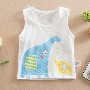 夏季宝宝背心上衣婴儿小背心男女宝宝薄背心儿童背心衣服外出服