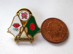2012伦敦奥运会徽章 noc 孟加拉共和国纪念章 收藏pin