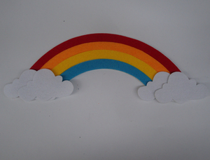 幼儿园装饰品 小学教室儿童房墙面装饰材料立体墙贴环境布置彩虹