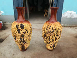 枣木花瓶 木雕天然花瓶