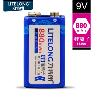 力特朗 9V充电电池 锂电池 话筒9V锂电池 大容量6F22 九伏电池