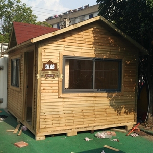 农家乐设计木房户外防腐木移动小木屋 售货亭 奶茶屋 移动书报亭