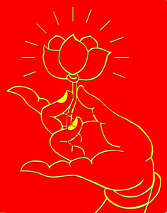 天天520钻石画贴钻十字绣佛手莲花图客厅卧室新款粘贴钻 包邮541