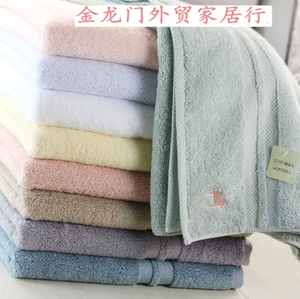 外贸日本原单纯棉浴巾素色埃及长绒棉加厚吸水全棉成人大浴巾柔软