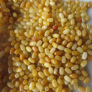 div配饰散珠黄玉米珠手链项链吊坠绳配珠黄玉米珠6x9mm 8x12mm