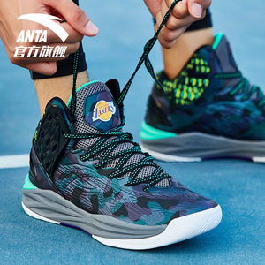 安踏篮球鞋 男鞋新品菱极缓震nba战靴高帮篮球鞋116413