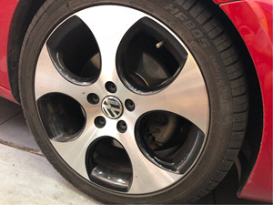 进口大众高尔夫gti,18寸战斧原装轮毂自用出售