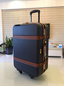 全新皇冠拉杆箱27寸密码箱复古旅行箱万向轮托运行李箱出国留学