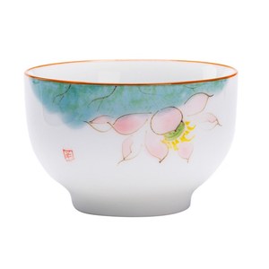 手绘陶瓷茶杯人式白瓷功用泡茶杯家Q夫茶具主中杯茶杯