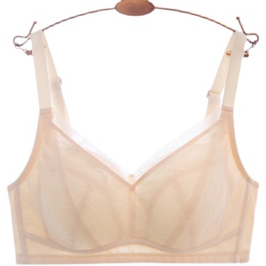 大码纯棉内衣 少女无钢圈c全罩杯文胸学生大胸显小胸罩发育期女生