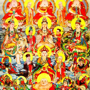西方极乐世界 汉传图西方三圣 万佛全佛图0人付款510
