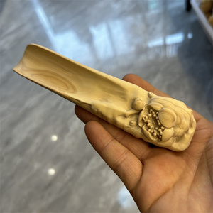 茶艺黄杨木雕茶叶铲茶勺一套精雕刻居家茶宠茶道工具收藏品0人付款