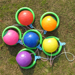 闪光跳跳球儿童玩具弹力蹦t蹦球成人旋转跳环圈健身运动单脚甩腿