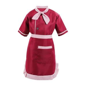 儿童角色扮演服装kcos服务员围裙两件套元旦幼儿园厨师演出服女童