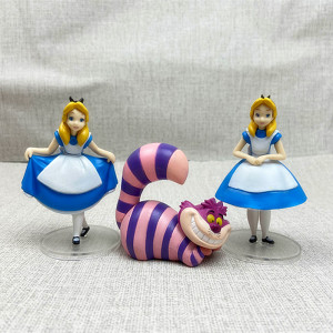 柴郡妙妙猫兔子爱丽丝公主梦游仙境不可思议之国场景x手办模型摆