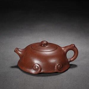 宜兴一厂b老紫砂壶纯手工仿古如意壶名家顾景舟家用大容量泡茶壶