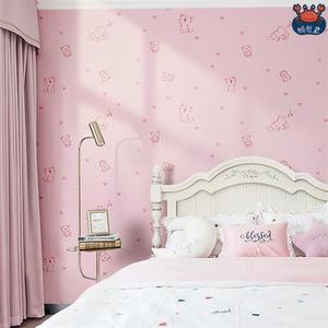 少女心卧室公主背景女生粉色y布置网红房间装饰自粘北欧风浪漫