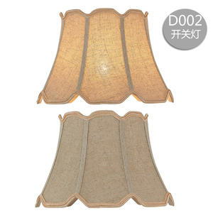 台灯灯罩外壳罩防刺眼宫廷八角布艺卧室床头灯罩欧式落地灯壁灯罩