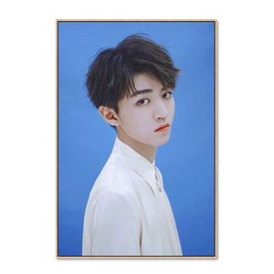 数字油画王俊凯手绘n画画手工x填色油彩画diy客厅卧室装饰挂画