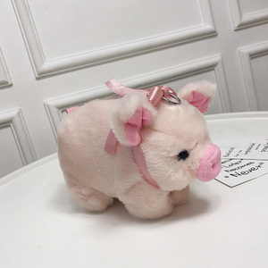 2021新款毛毛小猪怪搞包百搭猪猪包通毛k绒斜挎卡丑萌可爱小包包