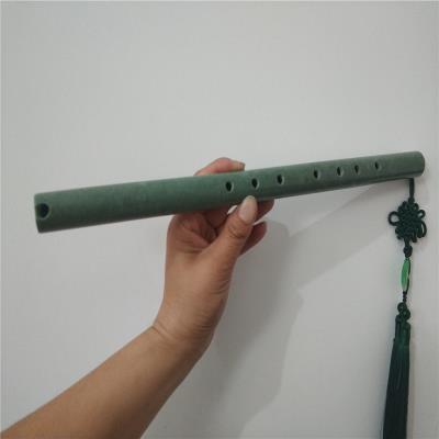 高档玉石箫独玉萧乐器 绿玉玉箫独玉九洞箫玉石萧 悦耳动听带配饰