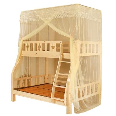两层上下床双层梯柜床蚊帐母子梯形床用1.5米2纹体高低儿童家一账
