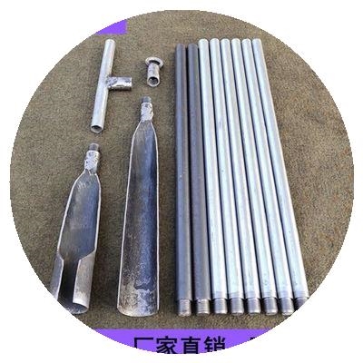 挖桩神器工程专用锰钢洛阳铲挖桩工具多功能打井机小型迷你取土器