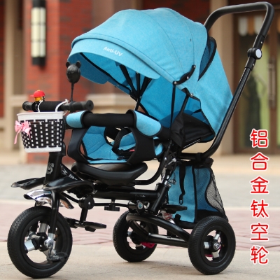 折叠可躺手推车宝宝自行。1-2-A3三轮车z岁脚踏车车婴儿童轮6单车