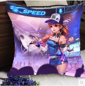 qq飞车周边抱枕沙发床头汽车靠垫 qq飞车网游周边人物等包邮