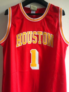 nba魔术1号麦迪麦蒂火箭番茄炒蛋复古暗星sw网眼刺绣球衣