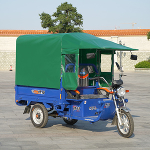 三轮车车棚雨棚遮阳棚蓬方y管敞开式遮雨蓬驾驶室油布全封闭单独