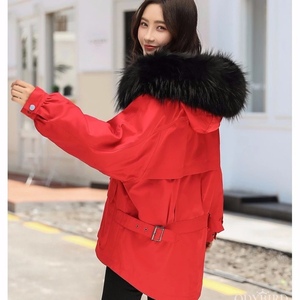 vivi力荐皮草派克服 海龙系列 红