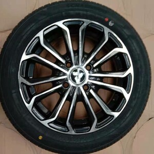 鸿日s1电动汽车轮胎155/65r14鸿日s1专用轮胎钢圈轮毂外胎组合