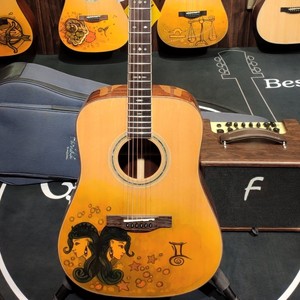 琴音阁乐器 法丽达吉他d52 张一 舟手绘十二星座 双子座 指弹弹唱