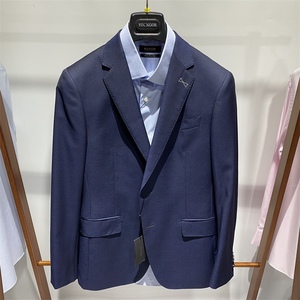 雅戈尔mayor美雅男士高端商务蓝色羊毛 铜氨纤维西服motj23213fia