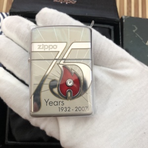 美国原装进口打火机zippo正版75周年c07年度限量机纪念款火焰艺术