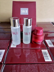 现货日版本土 sk2 skii神仙水中样小鸟套盒面霜眼霜小样四件中样