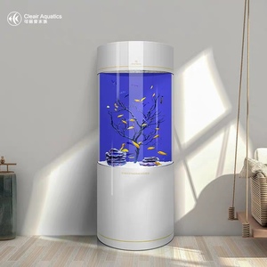 cleair可丽爱ls-c水族箱亚克力观赏鱼缸立式半圆生态免换水水族箱