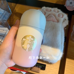 星巴克杯子2021樱花猫爪胶囊不锈钢茶漏保温杯喝水杯子可爱少女心