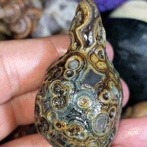 天然阿拉善戈壁玛瑙原石外蒙地表巧色眼睛石浮雕眼象形石奇石